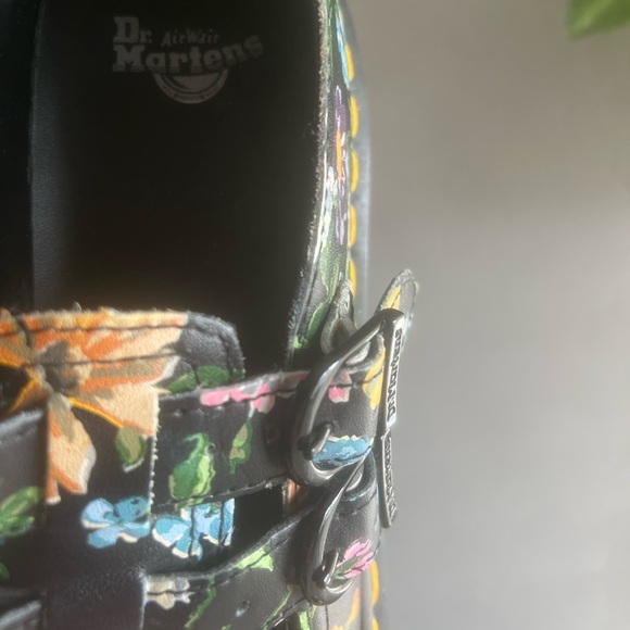 Dr. Martens Black Floral Mary Jane Buckle Flats - Picture 5 of 5